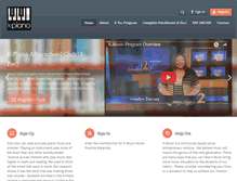 Tablet Screenshot of kpianoclub.com